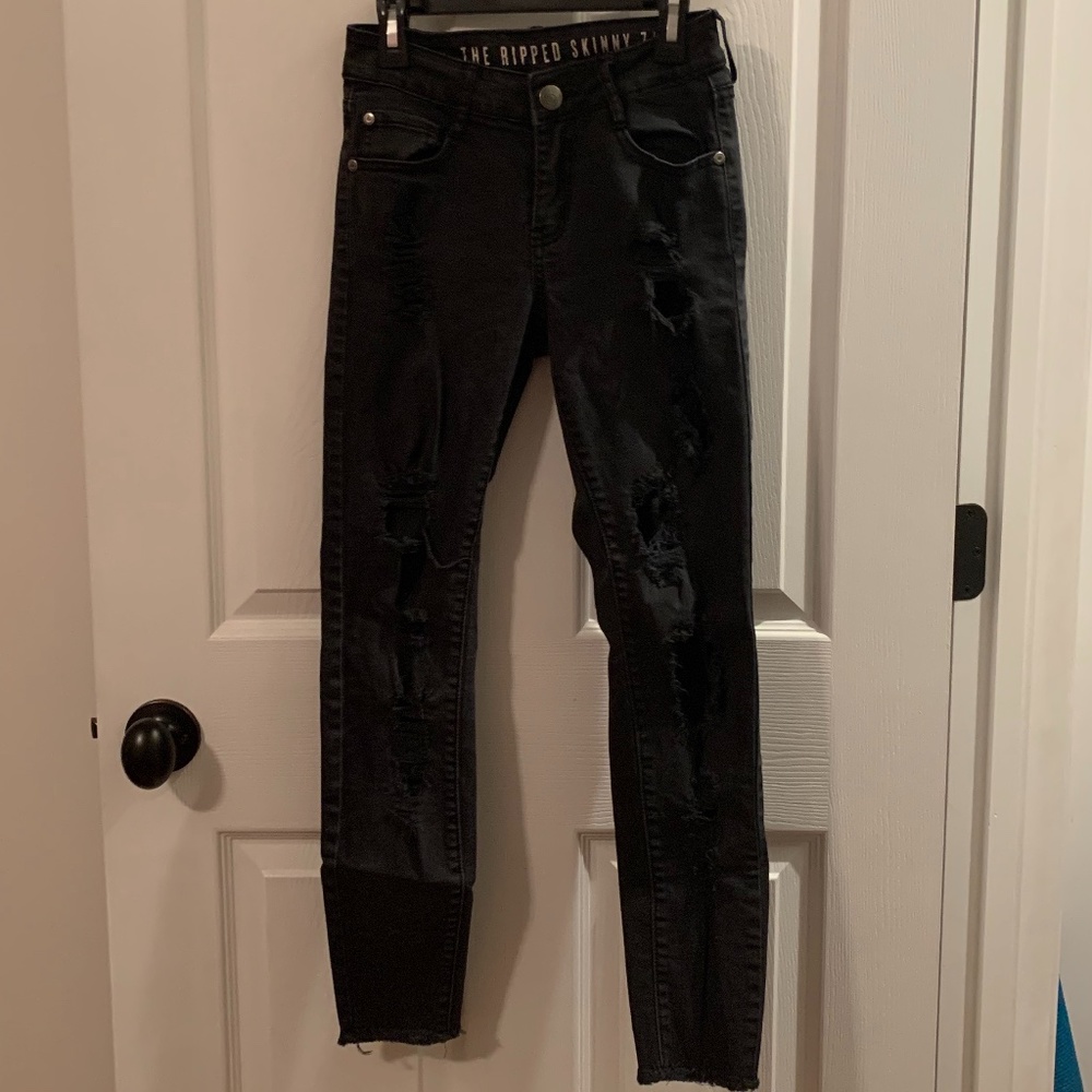 The Ripped Skinny Black Jeans